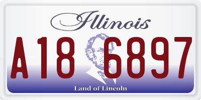 IL license plate A186897