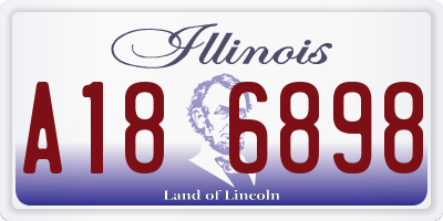 IL license plate A186898