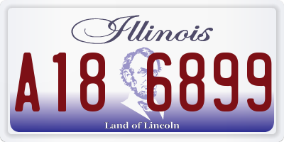 IL license plate A186899