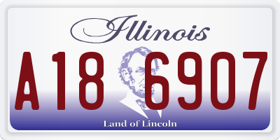 IL license plate A186907