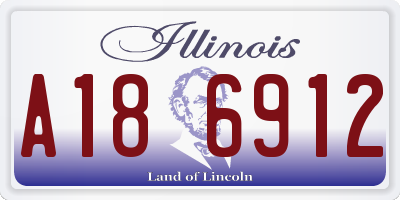 IL license plate A186912