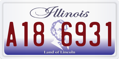 IL license plate A186931