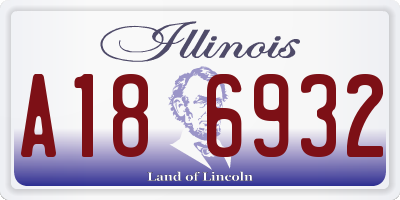 IL license plate A186932