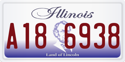IL license plate A186938
