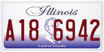 IL license plate A186942