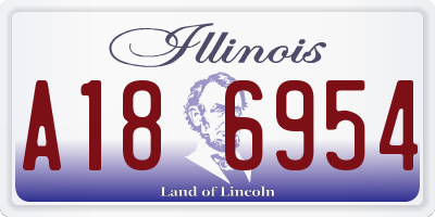 IL license plate A186954