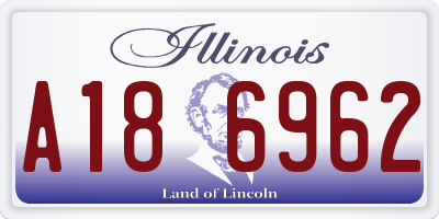 IL license plate A186962