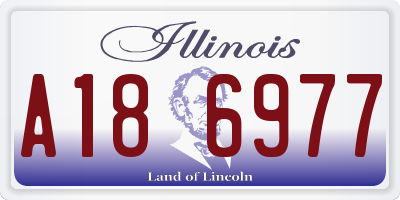 IL license plate A186977