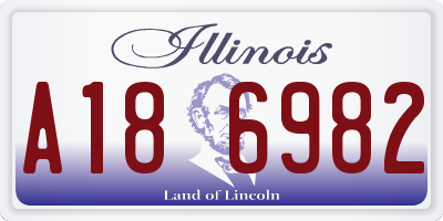 IL license plate A186982