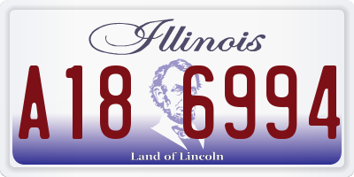 IL license plate A186994