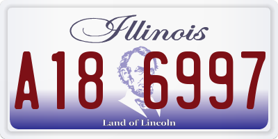 IL license plate A186997