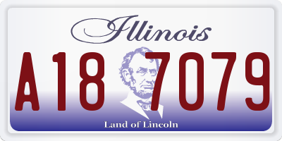 IL license plate A187079