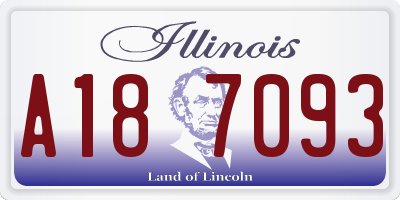 IL license plate A187093