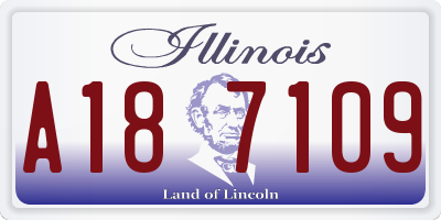IL license plate A187109