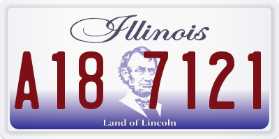 IL license plate A187121