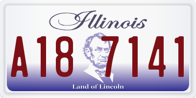 IL license plate A187141