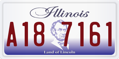IL license plate A187161