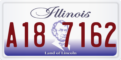 IL license plate A187162