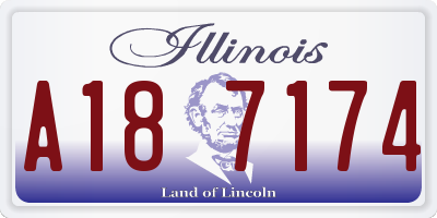 IL license plate A187174