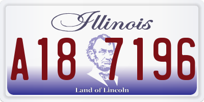 IL license plate A187196