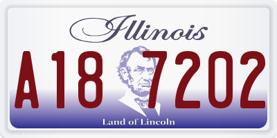 IL license plate A187202