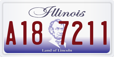 IL license plate A187211