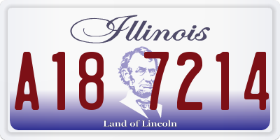 IL license plate A187214