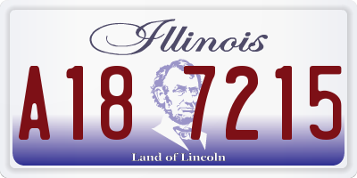 IL license plate A187215