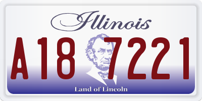 IL license plate A187221