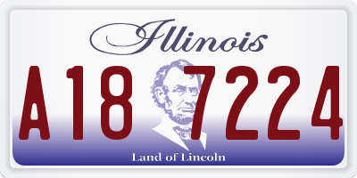 IL license plate A187224