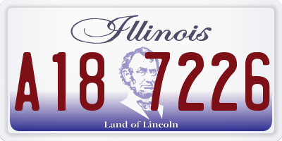 IL license plate A187226