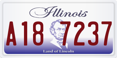 IL license plate A187237