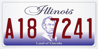 IL license plate A187241