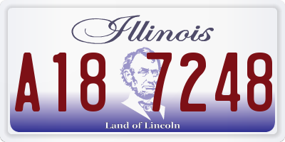 IL license plate A187248