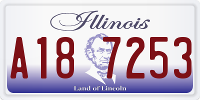 IL license plate A187253