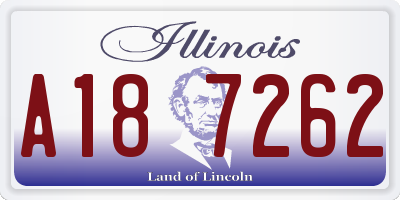 IL license plate A187262