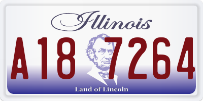 IL license plate A187264