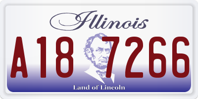 IL license plate A187266