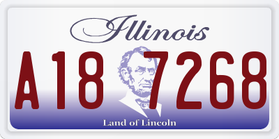 IL license plate A187268