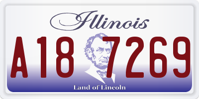 IL license plate A187269