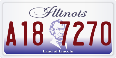 IL license plate A187270