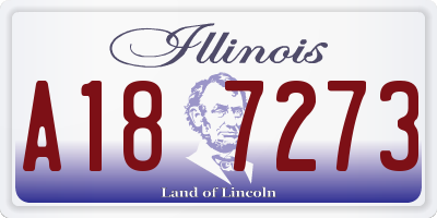 IL license plate A187273