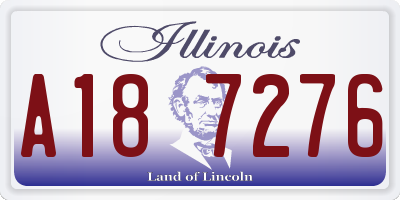 IL license plate A187276