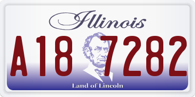 IL license plate A187282