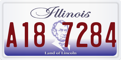 IL license plate A187284