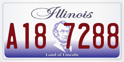 IL license plate A187288