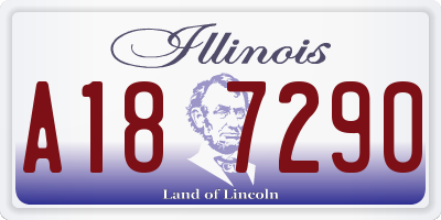 IL license plate A187290