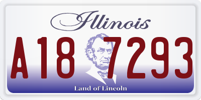 IL license plate A187293