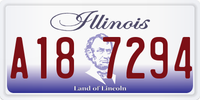 IL license plate A187294