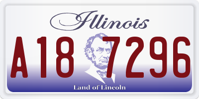 IL license plate A187296